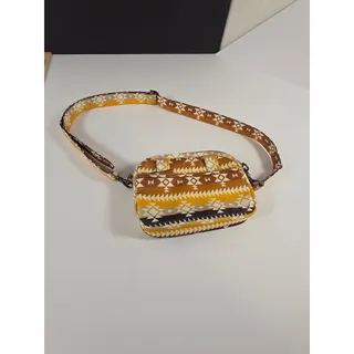 Photo of Lug Super Coupe 2 Southwest Geese Brown RFID Convertible Crossbody Belt Bag