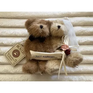 Photo of Y2K Boyd's Bears Plush MR & MRS TRUELOVE 7" Just Married Wedding Couple 903056