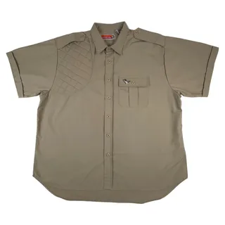 Photo of Vintage Winchester Men's L Khaki Shooting Shirt Quilted Pad Mallard Duck