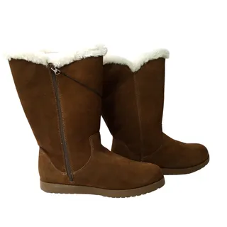 Photo of Universal Thread Charleigh Tall Faux Suede Faux Fur Zip Winter Boots Sz 12