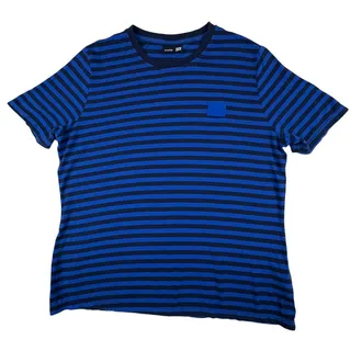 Photo of Ikea Hej! Employee Uniform T Shirt Womens K/N Blue Navy Striped Shaped