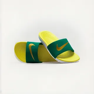 Photo of Nike Kawa Slide Sandals Kids 2Y Malachite Sonic Yellow Gold FJ8812-301