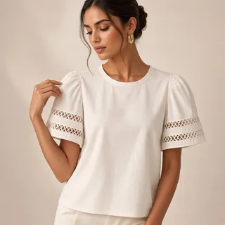 Photo of CeCe Short Sleeve Top Size Large– Pre Loved, Very Good Condition