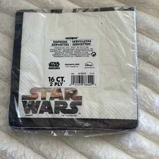 Photo of Star Wars Mandalorian Birthday Party Napkins 16 Ct New