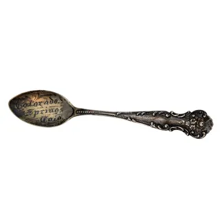 Photo of Antique 925 Sterling Silver Colorado Springs Souvenir Collector's Spoon 6.75g