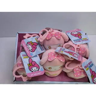 Photo of Sanrio My Melody Cupcake Plush Clips Lot of 6Series 3 Jazwares Pink Backpack...