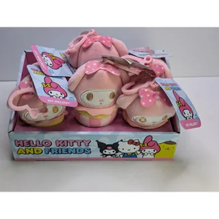 Photo of Sanrio My Melody Cupcake Plush Clips Lot of 6Series 3 Jazwares Pink Backpack...