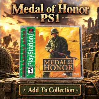 Photo of Medal of Honor Greatest Hits PS1 PlayStation EA Case Disc pre owned