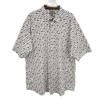 Photo of Paulo Solari shirt 4XLT modern fit performance button front motorcycle print 