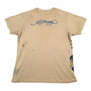 Photo of Vintage Ed Hardy Shirt Mens 4XL Eagle Skull Snake Tattoo Y2K USA Made Distressed
