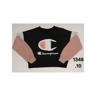 Photo of Champion (S) Multicolor Long Sleeve Crop Pullover Sweater