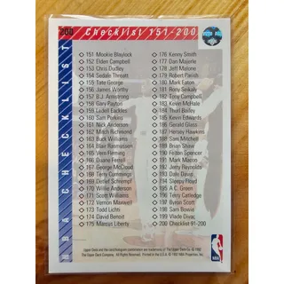 Photo of Michael Jordan 1992-1993 Upper Deck #200 Checklist - #91-200 - NBA
