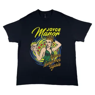 Photo of Joyce Manor Never Hungover Again Shirt Mens XL Black Comic Graphic Band Tee