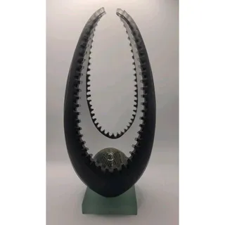 Photo of Richard Ryan Signed 2014 Studio Art Glass Sculpture Contemporary Modern