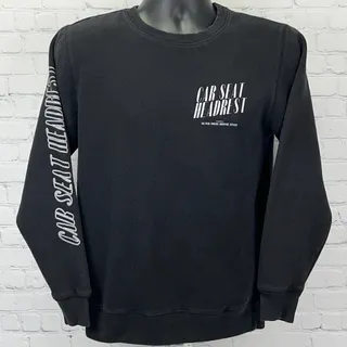 Photo of Car Seat Headrest Crows Sweatshirt Black Crewneck S Small Indie Rock Band Merch