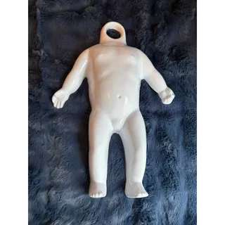 Photo of Infant Baby Crawler Form Hanging Hollow Back Mannequin White Plastic Unisex NEW