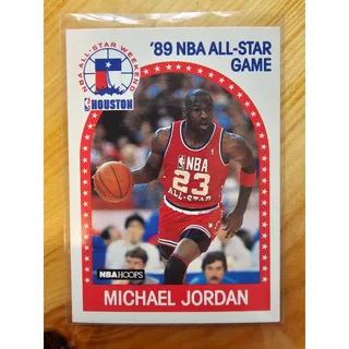 Photo of Michael Jordan 1989-1990 NBA Hoops #21 - Chicago Bulls - NBA - Fresh Pull