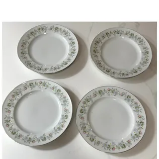 Photo of Johann Haviland Floral Splendor Salad Dessert Plates Set of 4 7.5in Discontinued