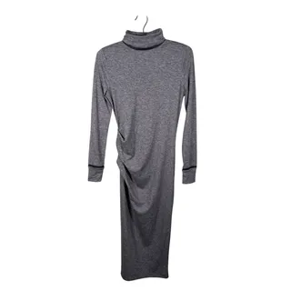 Photo of Athleta Industry Merino Wool Turtleneck Midi Dress XXS Gray Minimalist 90s Fall