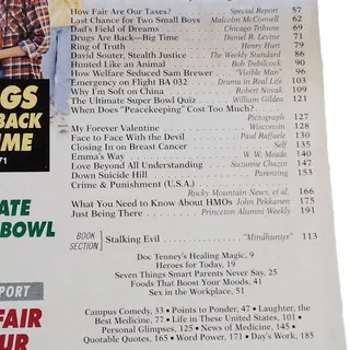Photo of Reader's Digest February 1996 Magazine - 75th Year Drugs Are Back Big Time
