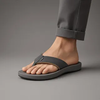 Photo of Sanuk Men’s Cosmic Seas Mesh Flip-Flops – Dark Grey – Size 11 D – NWT