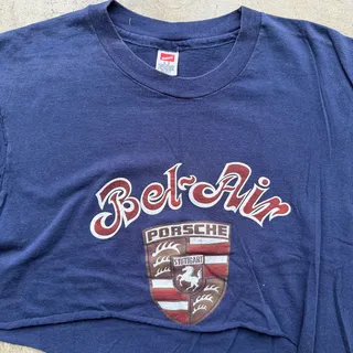 Photo of 80s Chopped Porsche Bel Air Tee Navy Single Stitch Womens L