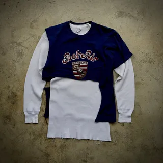 Photo of 80s Chopped Porsche Bel Air Tee Navy Single Stitch Womens L