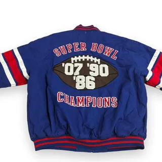 Photo of Vintage 1990s NFL New York Giants Super Bowl Champions Varsity Jacket