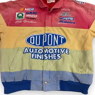 Photo of Vintage 1990s Jeff Gordon DuPont Multicolored Racing Jacket