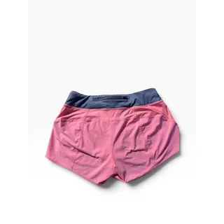 Photo of Athleta Womens Running Shorts Small Pink Gray Perforated Athletic Activewear