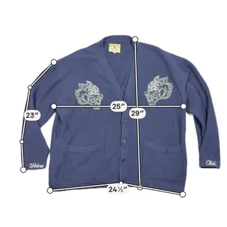 Photo of Darc Sport Wolves Club Cardigan Mens Large Navy Embroidered Wolf 663/1000