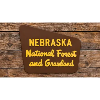 Photo of Nebraska National Forest and Grassland Entrance Sign Camp Hike Trail Forest Park