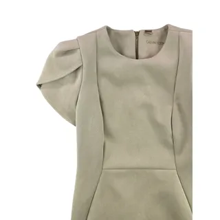 Photo of Calvin Klein | Cream, Faux Suede Dress | Size 4
