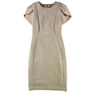 Photo of Calvin Klein | Cream, Faux Suede Dress | Size 4