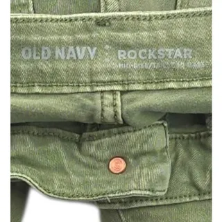 Photo of Old Navy | Sage Green, Mid-Rise Rockstar Jeans | Size 12