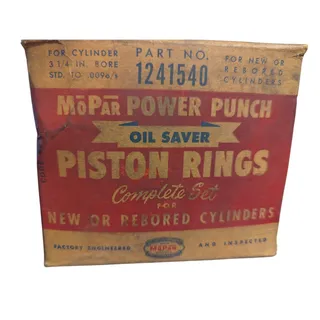 Photo of Mopar 1942-1948 Plymouth Dodge 6 Cylinder Piston Ring Set OEM NOS Vintage