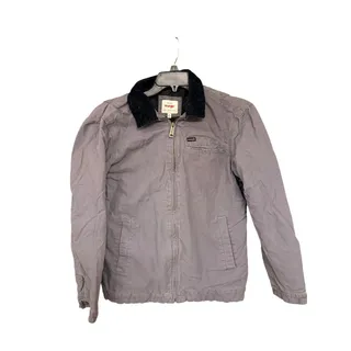 Photo of Wrangler Men's S Gray Canvas Work Jacket Corduroy Collar Quilted Lined