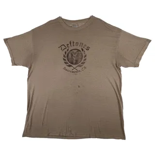 Photo of Vintage Deftones Cobra Sacramento T Shirt XL Hanes Tan Paper Thin Distressed Y2K