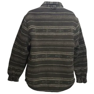Photo of Jachs New York Sherpa Lined Wool Blend Aztec Shirt Jacket Mens Large Shacket