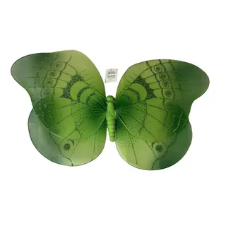 Photo of burton+Burton Green Fairy Butterfly Wings Costume Sheer Glitter Sparkle Pixie