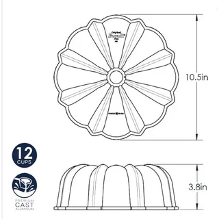 Photo of Nordic Ware Original Bundt, 12-Cup, Graphite