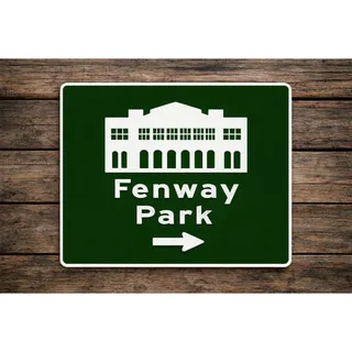 Photo of Fenway Park Road Sign Boston Massachusetts Street Red Sox Baseball 