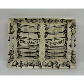 Photo of 2024 John Derian Target 19"x14" BONE TO PICK Halloween Melamine SERVING TRAY-NEW