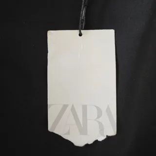 Photo of Zara Black Contrast Stitch Midi Dress XS New With Tags