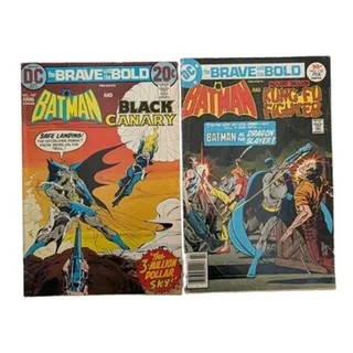 Photo of Batman The Brave and the Bold Lot #107 #132 Richard Dragon VG FN DC Comics 70s