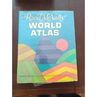 Photo of Rand McNally World Atlas 1970 HC/DJ Former Library