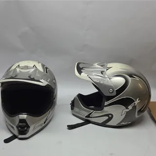 Photo of motocross ATV motorcycle helmet AFX DOT Aproved. old and dirty but still work