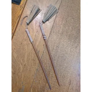 Photo of Hair Sticks with Tassels, Wooden Chopsticks for Updos, Bun Styles, 8 inches
