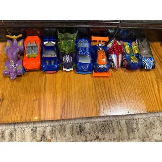 Photo of 9 Car Hot Wheels Fantasy Racing Lot X-Raycers Knight Draggin Wattzup Loose

