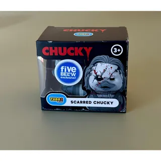 Photo of Mini Tubbz Five Below Exclusive Black & White Bloody Scarred Chucky Rubber Ducky